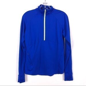 Athleta Half Zip Pullover Blue Jacket